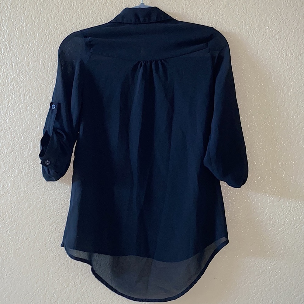 Rue 21 Sheer Button Down Top - image 2